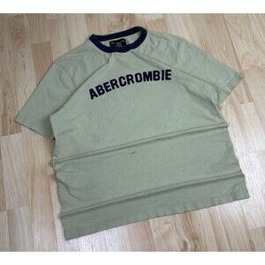 Vintage Y2K Abercrombie & Fitch Graphic T-Shirt / Spell Out / Size Medium